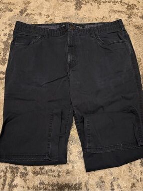 Society Men's Black Flat-Front Jeans